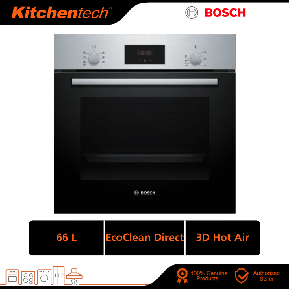 Bosch HBF133BS0A Serie 2 66L Builtin Oven Stainless Steel